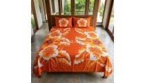 Rayon Bedsheet Hand Painted by Balinese Artisans